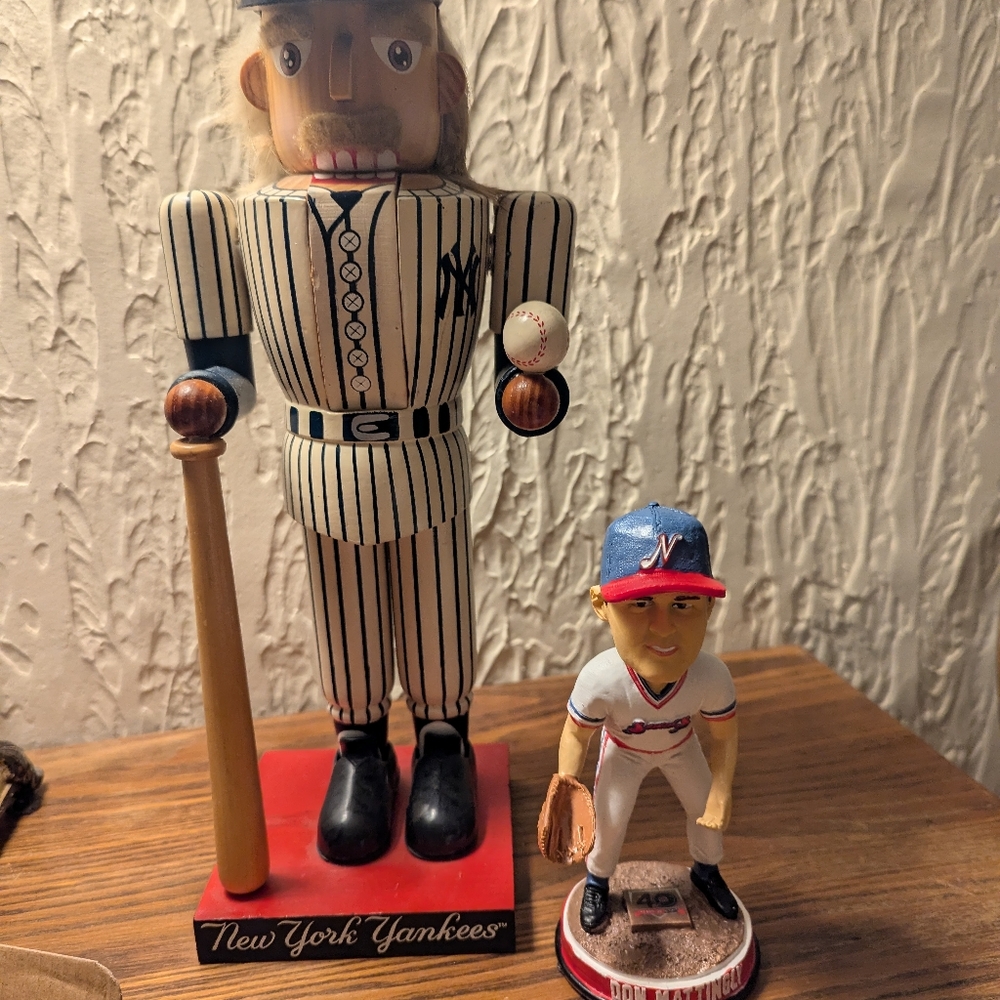 NY Yankee Nutcracker and Don Mattingly Bobblehead